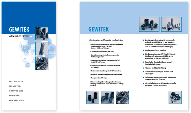 GEWITEK Gewindeservice Flyer